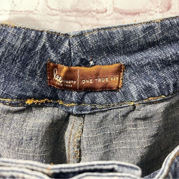 Lee One True Fit Trouser Wide Leg Jeans - Size 9/10 - Picture 6 of 7